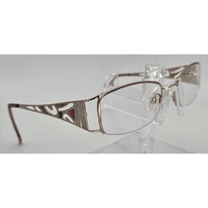 Sophia Loren M181 Rose Gold Eyeglass Frames 53-18-135 w Case Designer Bd2